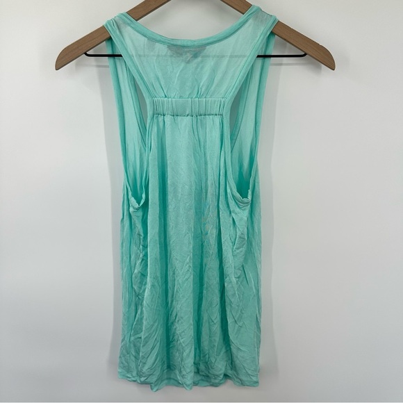 Ted Baker Womens Blue Sleeveless Scoop Neck Tank Top 8 (3) Viscose Coastal Tunic - Picture 2 of 9